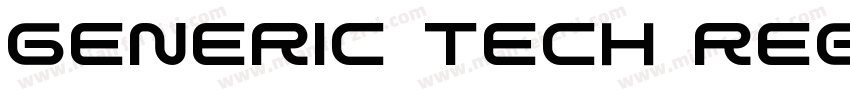 Generic Tech Regular字体转换